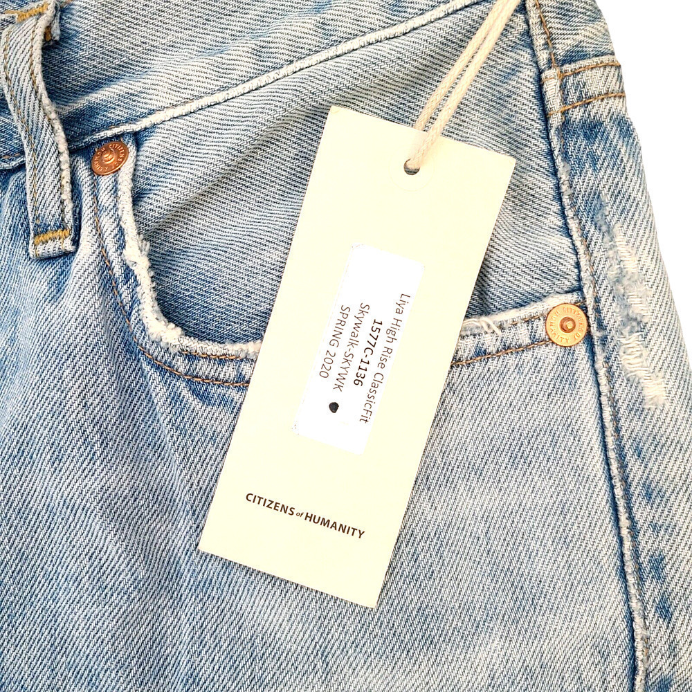 Citizens of Humanity Womens Jeans Sz 27 (30x27) Liya High‎ Rise Classic Fit Crop - Picture 8 of 10